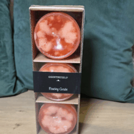 Świeca pływająca Countryfield 7 cm – zestaw 3 szt. | Elegancka dekoracja