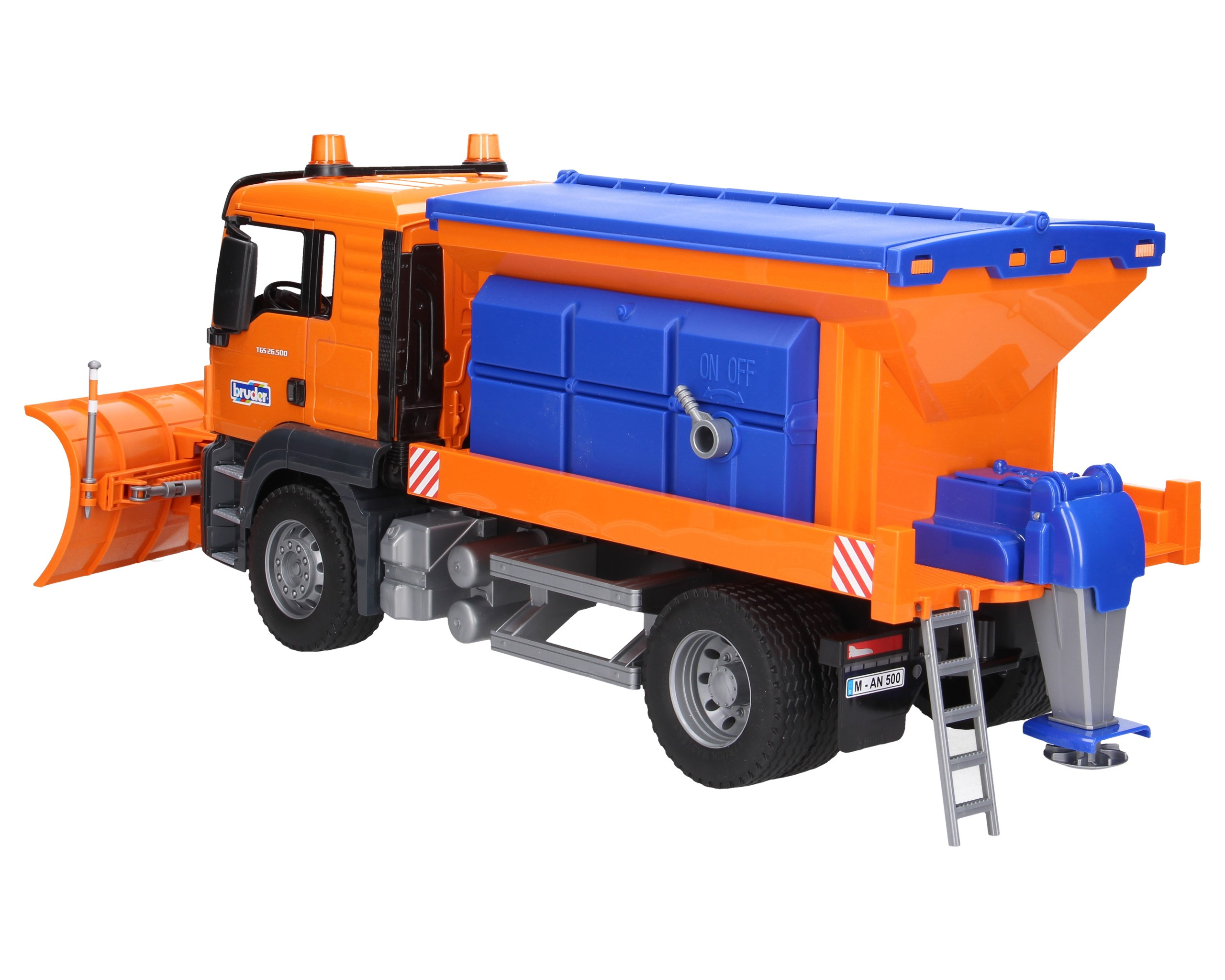 MAN pługosolarka BRUDER – realistyczna ciężarówka MAN TGS do odśnieżania dla dzieci - obrazek 3