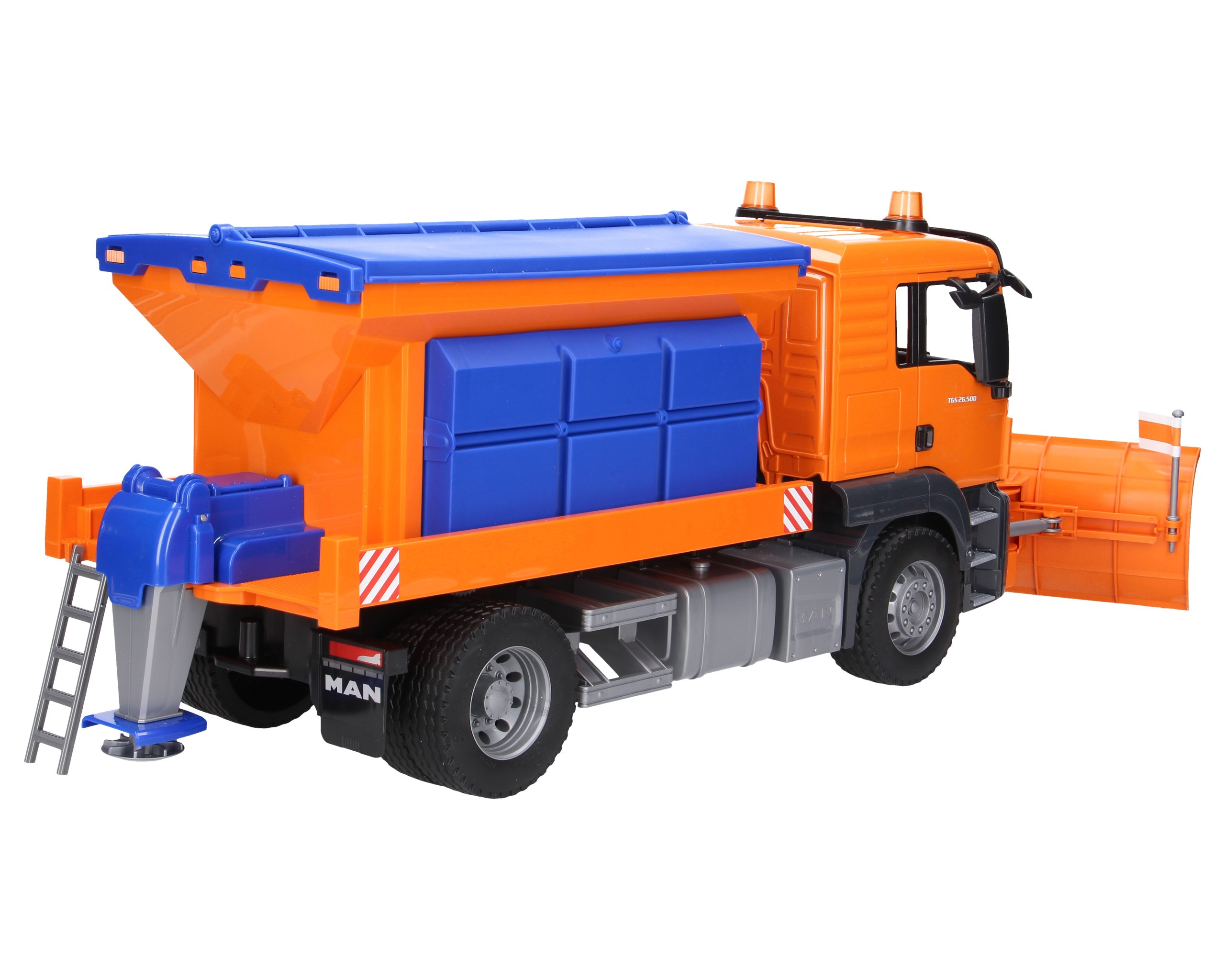 MAN pługosolarka BRUDER – realistyczna ciężarówka MAN TGS do odśnieżania dla dzieci - obrazek 4