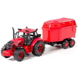 Zabawka traktor z przyczepą