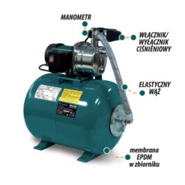 Pompa hydroforowa do wody VH700 1200 W 50 l – wydajny hydrofor