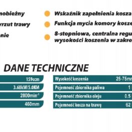Kosiarka spalinowa z napędem samobieżnym Vander VKS772 5,0 KM