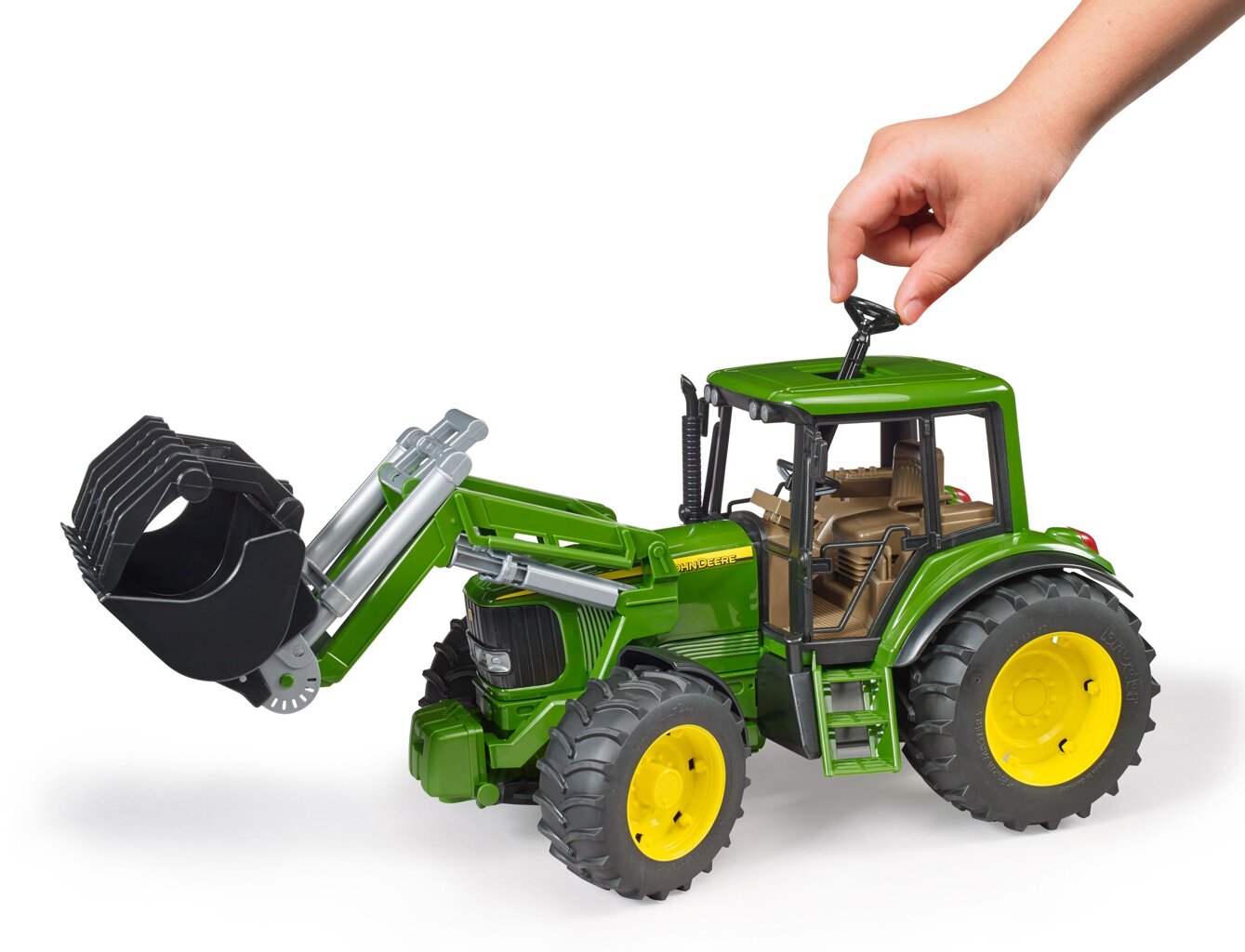 Zabawka ciągnik john deere 6920 Z ładwarką czołową - obrazek 4
