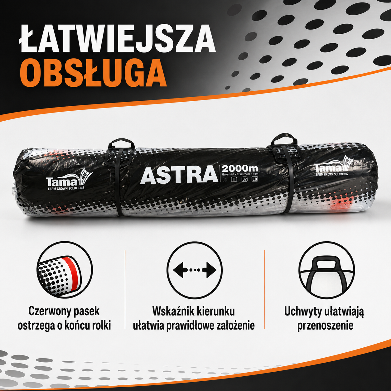 Siatka do bel ASTRA 123 cm 2000 m | TAMA - obrazek 5