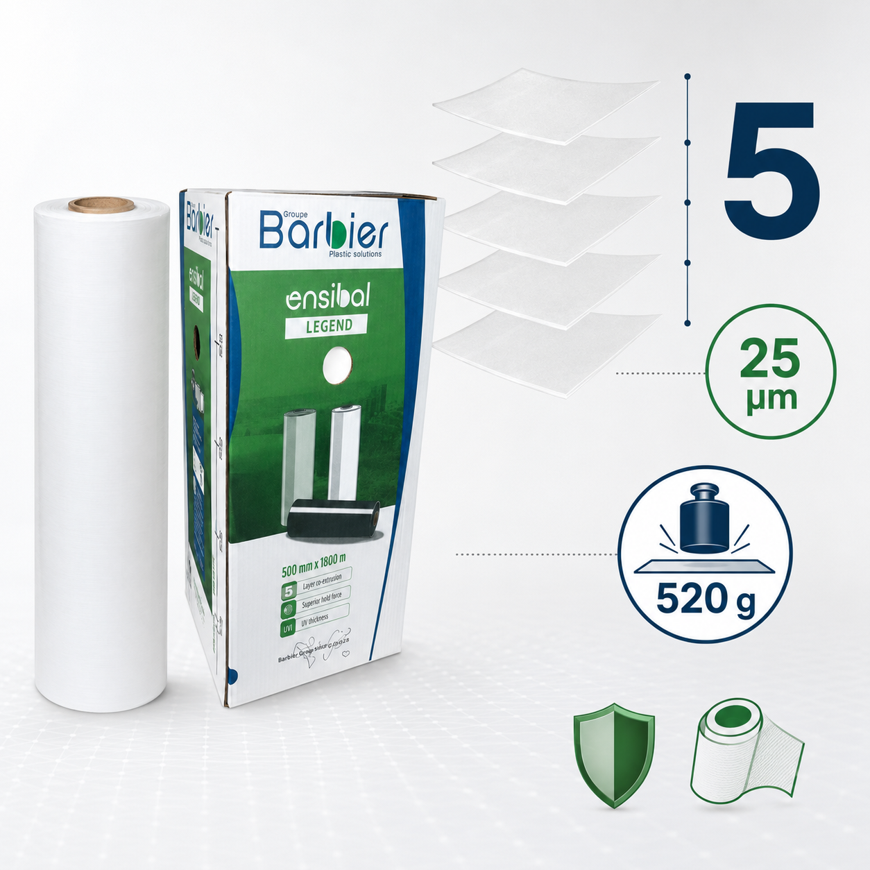 Folia Ensibal Legend 500 mm 1800 m – nowość 2026, 30% mocniejsza - obrazek 4
